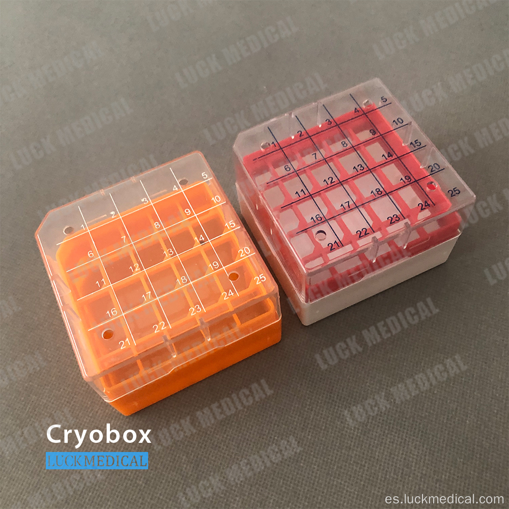 5x5 25 colocan estantes de almacenamiento Cryobox