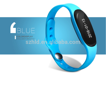 hotselling and useful bracelet statistic steps&heart-rate bluetooth smart bracelets with clock remind