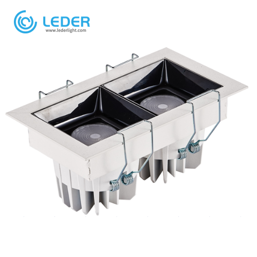 LEDER সামঞ্জস্যযোগ্য রঙের তাপমাত্রা 2*10W LED ডাউনলাইট