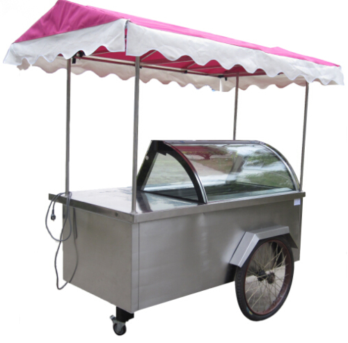 304 Stainless Steel Ice Cream Cart