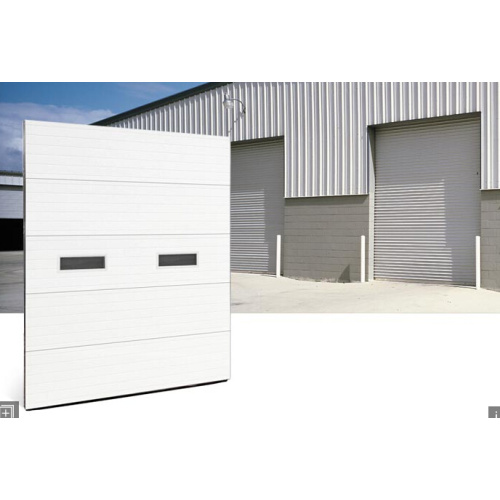 Porta sezionale per garage in lamiera temperata in alluminio