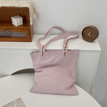 Minimalist Durable Recycled Purple Canvas Tote Shopping Bag