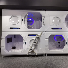 Fireproof Japan Hostel Furniture: Space Capsule Pod Design Hotel Beds