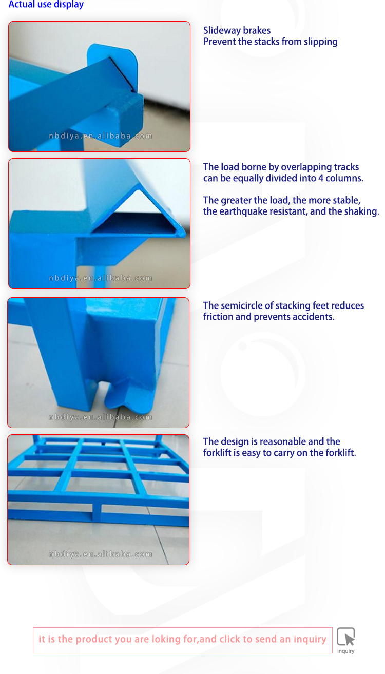 Rack Foldable Logistics Storage Warehouse Metal Stacking Pallet Racking System