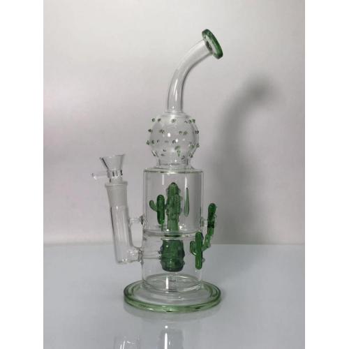 Cactus Perc Double Chamber Glass Smoking Bongs