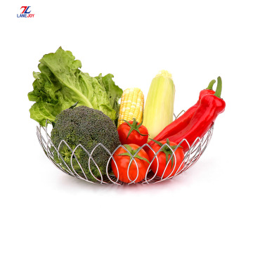 Stainless Steel Metal Wire Fruit-Vegetable Storage Basket