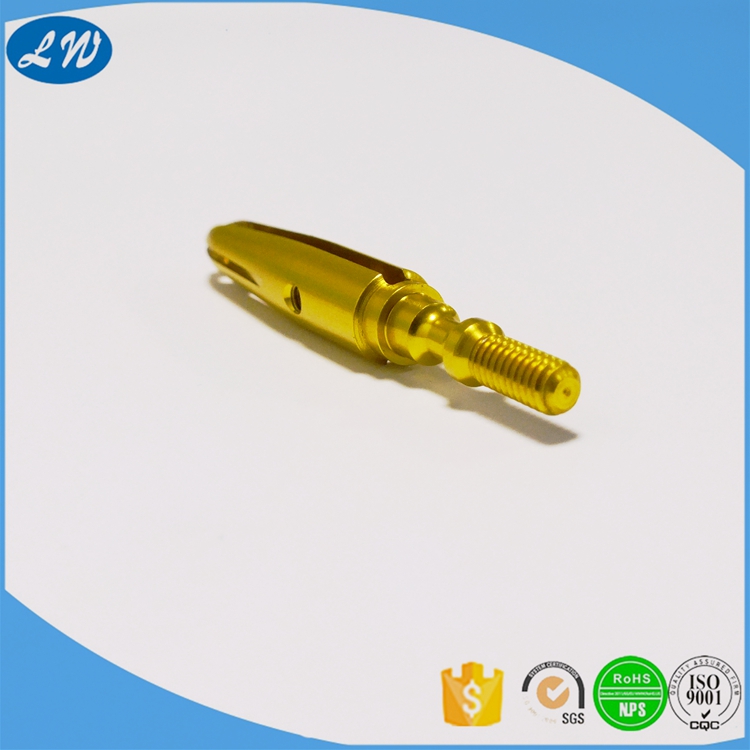 High quality precision CNC turning machining prassivate brass cnc turning parts