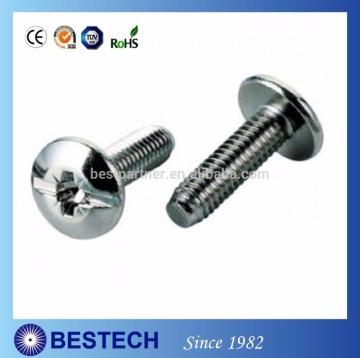 M3 Mushroom Phil Head Recess Machine Screw and Cut Thread Type Machine Screw