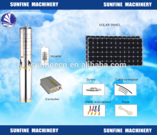 Submersible pump Type solar borehole pump
