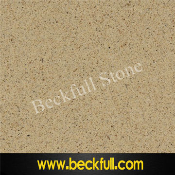 PXQZ655 Yellow Sand Quartz Stone Slabs
