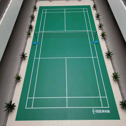 Piso esportivo de PVC para badminton enlio