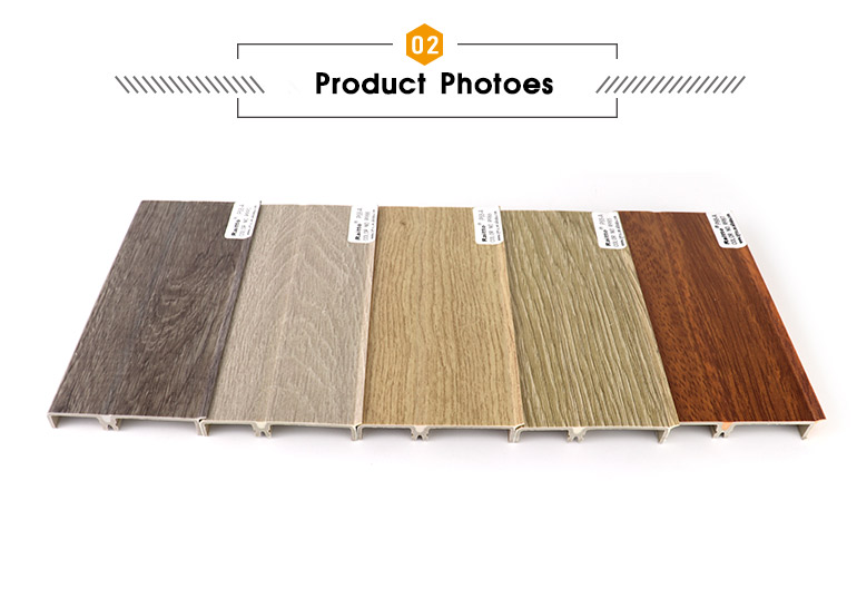 P68-A, PVC Baseboard Profile 68mm Decorative Wall Skirting Protector Skirting Board Coat Accessories OEM Customized