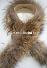 Genuine quality raccoon fur hood for coats /raccoon dog fur trimming