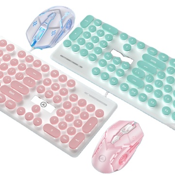 LVKI-V8 Wired Gaming Keyboard and Mouse Combo: Ergonomic Mechanical Touch Design