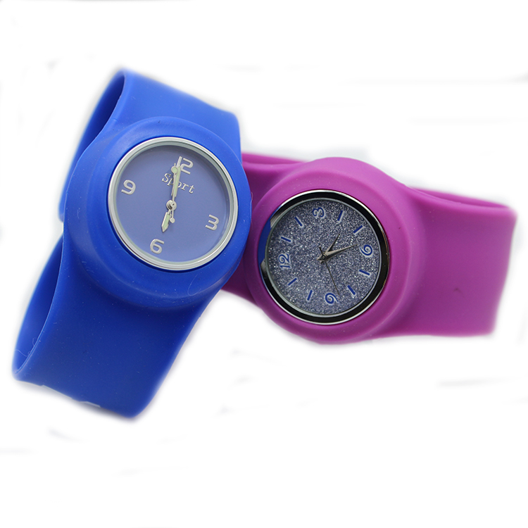 power silicone digital slap watch