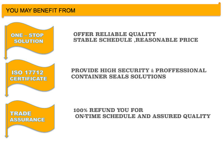 ISO 17712 :2010 high security bolt seal anti tamper bolt seal locks