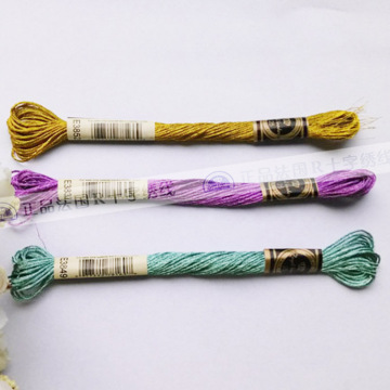 wholesale metallic thread gold threads for cross stitch