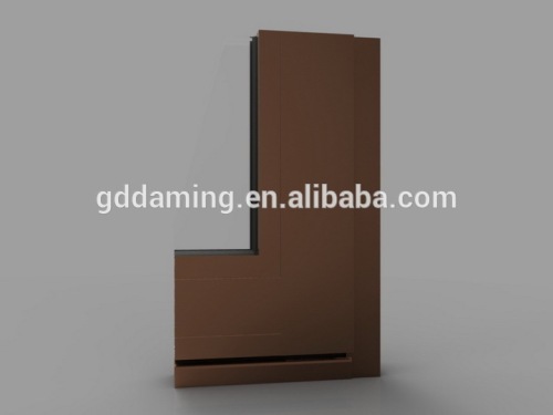 Aluminum profile for thermal-insulating GR55 series door