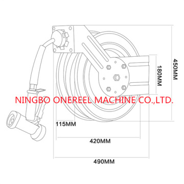 Stainless Steel Retractable Water Hose Reel