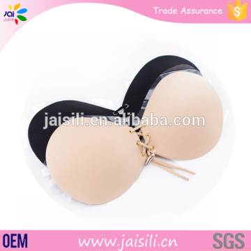 Sexy Girl Nude Push Up Mature Invisible Gather Breast Strapless Bra