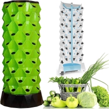 Vertical Hydroponic Pineapple Growing Tower: PE Greenhouse for Soilless Plant Cultivation