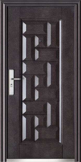 TOF 2021 Latest Design Cheap Price Luxury Style Hot Sale Exterior Security Steel Metal Door