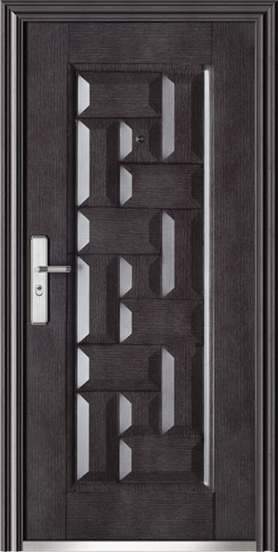 Wholesale Price  Ghana Steel Cheap Apartment Security Exterior Steel Door