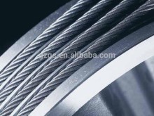 tensioned balance ropes in elevator