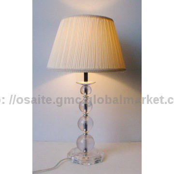 warm table lamp