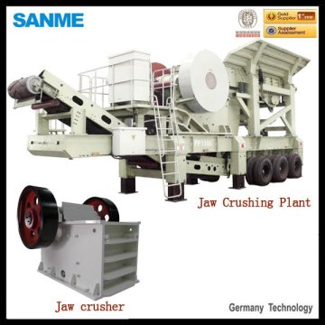 PP mobile stone jaw crusher