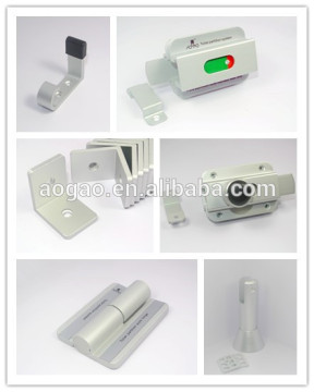 2014 new design aluminum toilet cubicle hardware