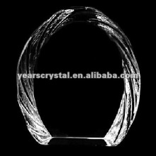 nice blank glass crystal iceberg crafts carved for home decoration(R-1171