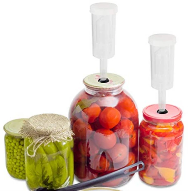 PP Plastic BPA-Free Airlocks with Silicone Grommet for Mason Jar Fermentation