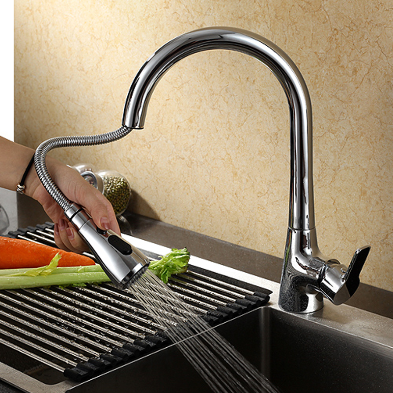 Polished Single Handle Kitchen Faucet Polished Single Handle Kitchen Faucet