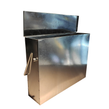 Galvanised Metal Ash Storage Box Fireplace Pan Bucket Bin