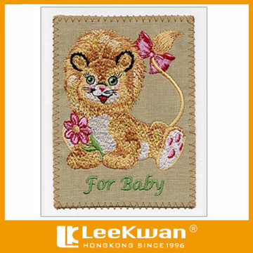 embroidery greeting card patch