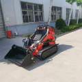 Front end mini skid steer towable backhoe loader