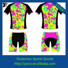 Latest style colorized short sleeves cycling jersey