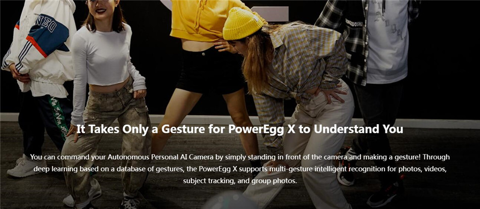 POWERVISON New Arrival PowerEgg X three-axis gimbal 1080P real-time image transmission control distance 6km AI camera mode