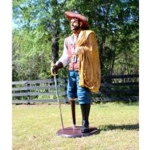 Classic Decoration Fiberglass Resin Pirate Figure Statue