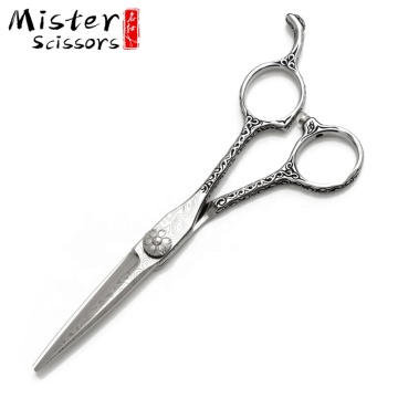 SUS440C Damascus Pattern Hair Cutting Scissors 5.5 inch