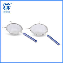 stainless steel strainer with handle and ears