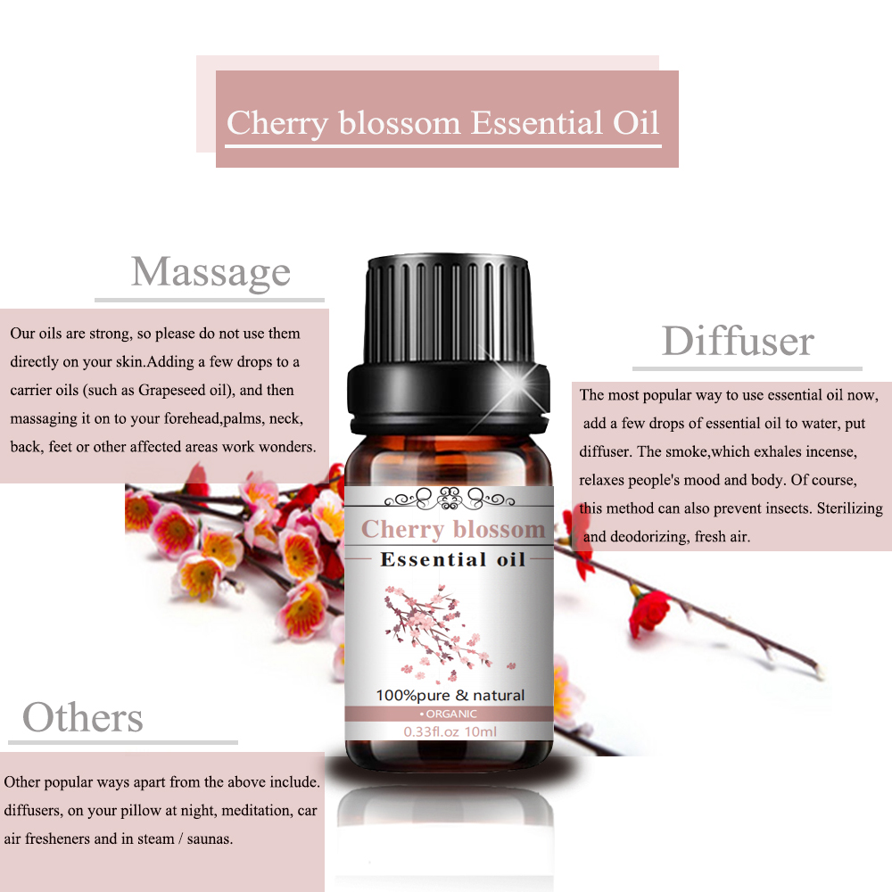 Cherry Blossoms Oil Natural Aromatherapy Pure Fragrance Perfume