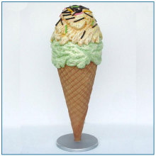 Market Decoration Large Fiberglass Ice Cream Statue