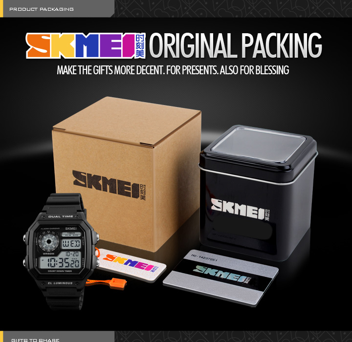 skmei 1299 japanese designer digital hand square watch