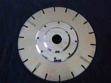 U-slot Electroplated blade with straight protections and flange