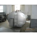 Horizontal milk cooling tank