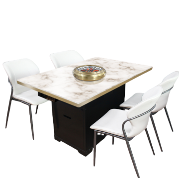 Barbecue restaurant multi-person barbecue table