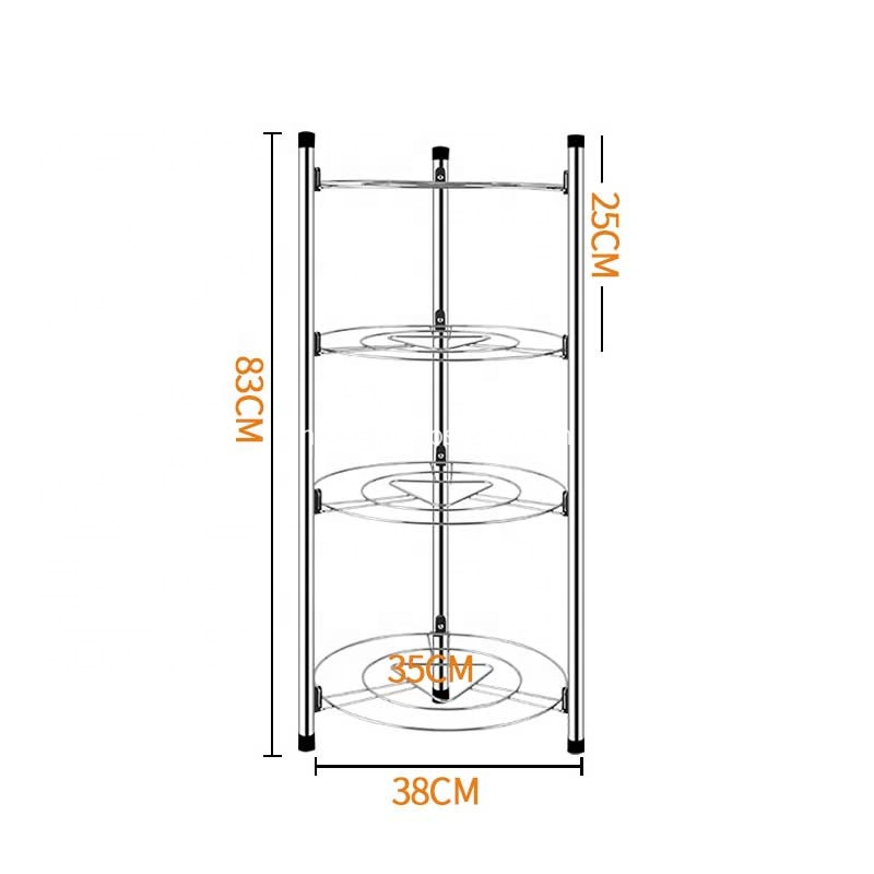 Kitchen Metal Pan Pot Lid Holder Rack