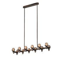 Modern Crystal Chandelier - Jonathan Browning Montalembert Linear for Living Room